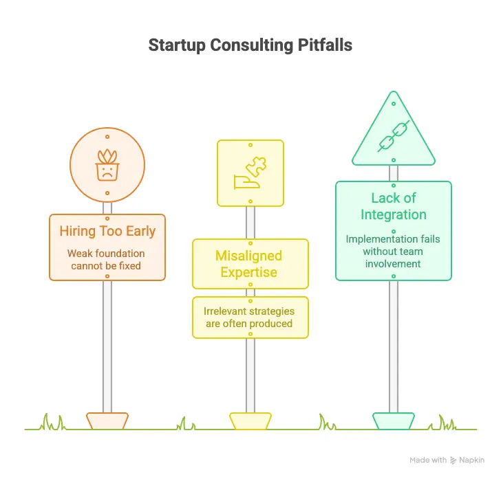 Top Startup consulting pitfalls