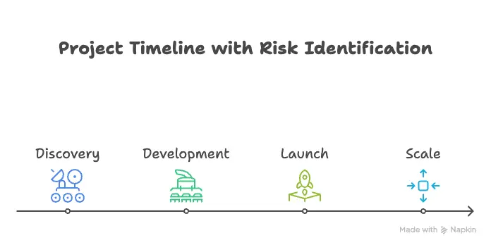 Product risk management: Project timeline