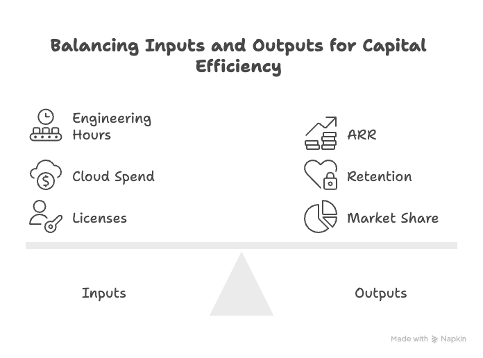 balancing inputs and outputs for capital efficiency